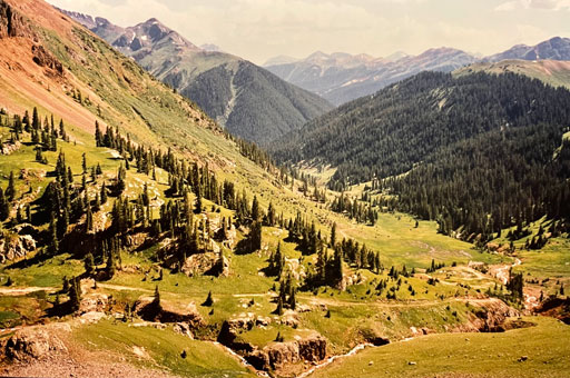 landscape of colorado mountain range