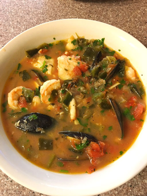 delicious seafood soup